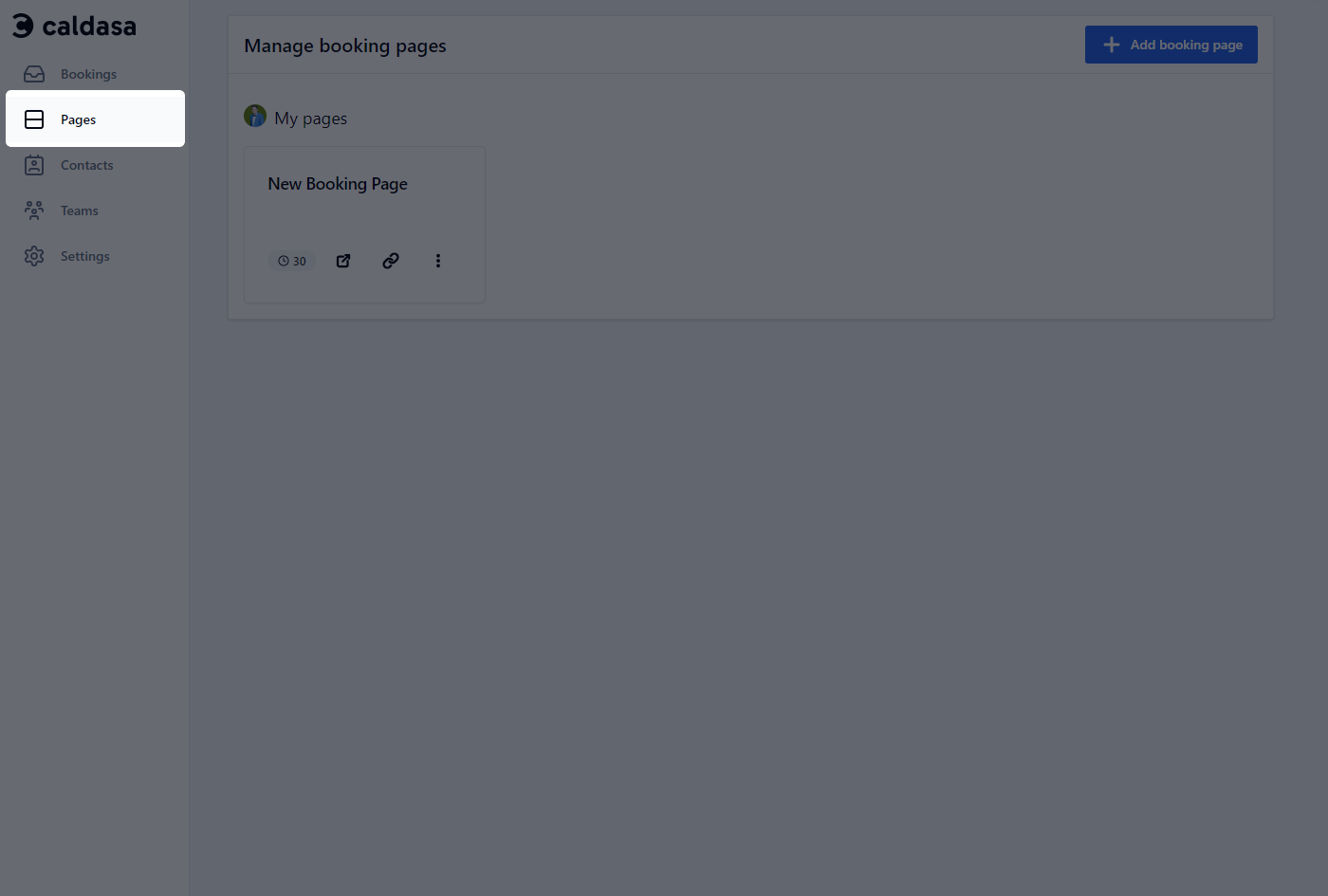 Caldasa Booking Pages